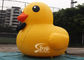 6m High Giant Inflatable Yellow Duck For Advertising On Ground For Outdoor Promotion