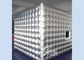 4x4 meters silver cube tube LED inflatable photo booth with door N window for party activities
