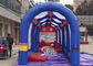 Outdoor commercial Kids N adults inflatable football assault course for interactive games