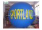 Blue / White Big Advertising Inflatables , Inflatable Helium Balloon