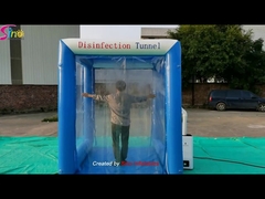 Airtight portable inflatable disinfection tunnel tent with sterilization machine affiliated