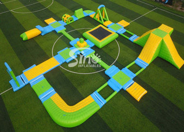 Custom Design Giant Floating Inflatable Aqua Amusement Park For Summer Outdoor Water Playing