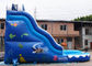 17' ocean wavy commercial kids inflatable water slide with pool made of lead free pvc tarpaulin
