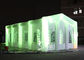 12x6m big blow up inflatable wedding party tent with LED light, movable doors N windows