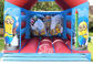 Outdoor Kids Inflatable Bouncing Castle Minion Bounce House , 0.55mm PVC Tarpaulin