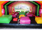 13x6m Rainbow Stone Hop Inflatable Obstacle Course Race For Inflatable 5K Or Mud Run