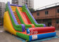 Outdoor 19'' High Rainbow Kids Inflatable Slide With Front Load Stopper For Parties