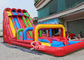 8m High Rainbow Triple Lane Giant Commercial Inflatable Water Slides For Adults
